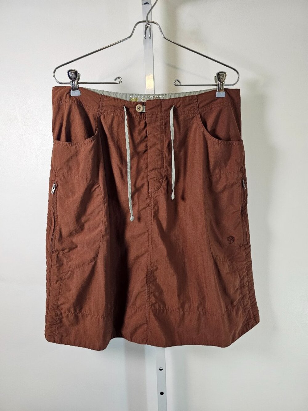 Mountain Hardwear Arroyo Skirt Utility Nylon Button Fly Brown Gorpcore 10